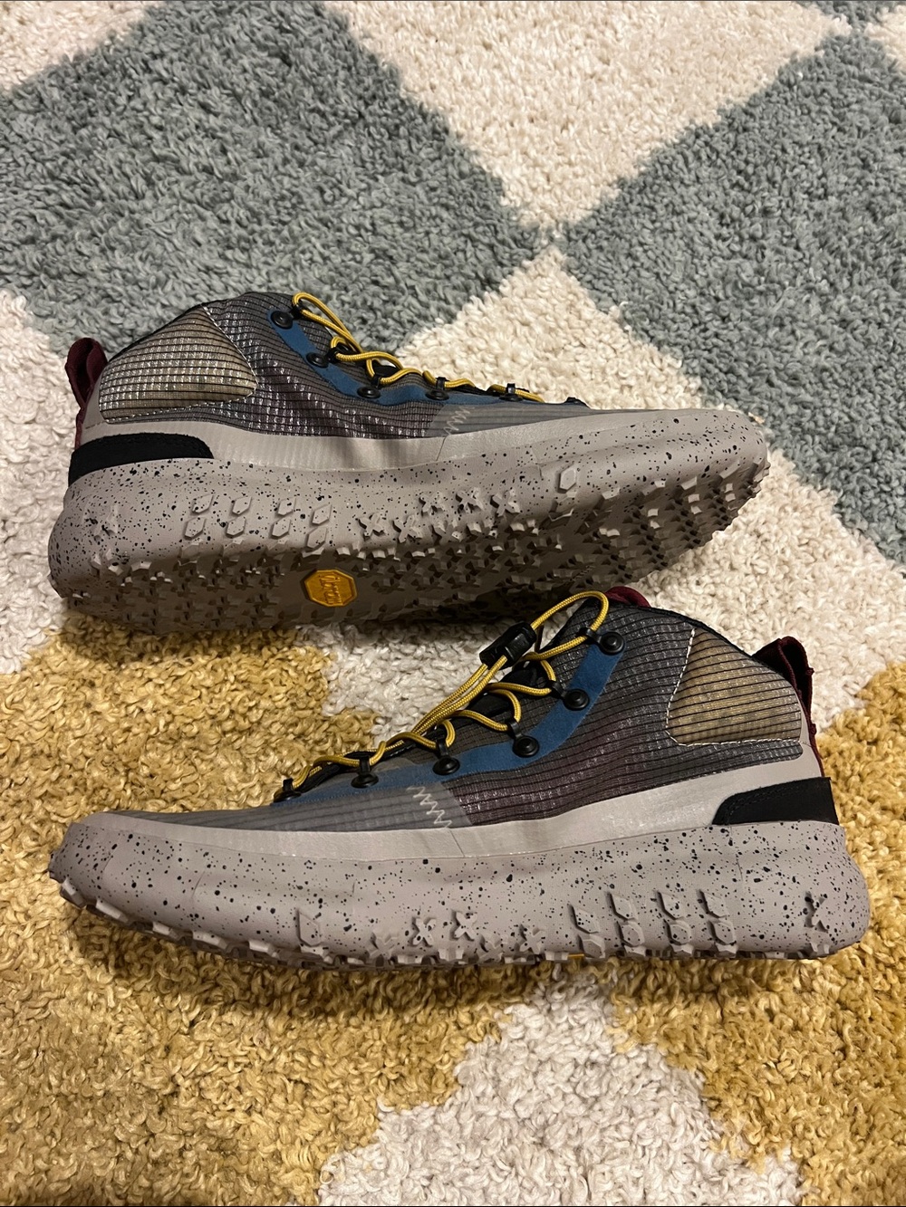 Brandblack Sansin Gray and Burgundy Hybrid Hiking Shoe - Picture 9 of 10